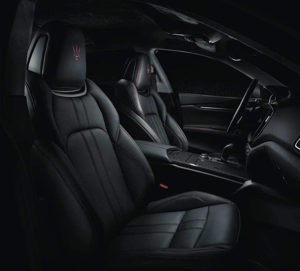 TAKE THE RACING LINES For a dynamic atmosphere, the GranSport interior features bodyhugging Sport seats, also with