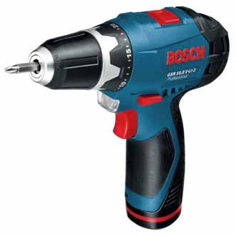 8 V-LI-2 100 % drill/driver at half the size performance: 2-speed gearbox ensures perfect power transfer when drilling (up to 19 mm) and screwdriving (up to 7 mm) Ideal for furniture, shop and