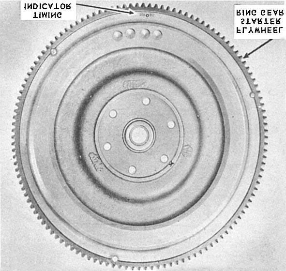 Figure 12-21.-Sectional view of a typical vibration damper. Engine Flywheel The flywheel mounts at the rear of the crankshaft near the rear main bearing.