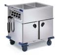 BLANCO INMOTION Food serving trolleys Food serving trolleys, heatable, closed Synthetic castors, corrosion-resistant in compliance with DIN 18867-8, 125 mm dia.