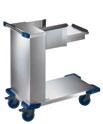 BLANCO INMOTION Tray dispensers With synthetic castors, corrosion-resistant in compliance with DIN 18867-8 Castors with 125 mm dia.