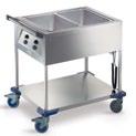 BLANCO INMOTION Food serving trolleys Food serving trolleys, heatable, open With synthetic castors, corrosion-resistant in compliance with DIN 18867-8 Castors with 125 mm dia.