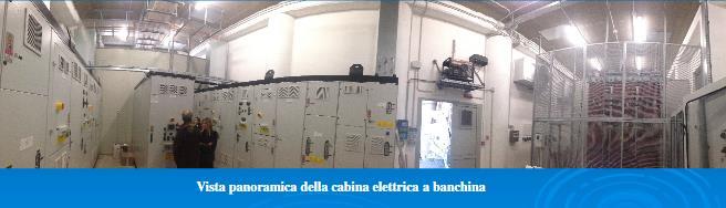 The solution carried out - The power, supplied by ENEL Distribution, is furnished at medium voltage in the electrical sub-station at the pier; - Through a dedicated section of the plant, the