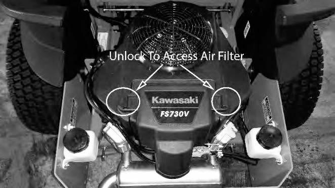 KAWASAKI (CONTINUED) The air cleaner is the engine s only defense against damaging foreign particles.