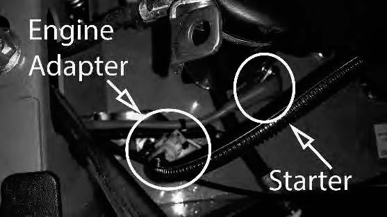 ELECTRICAL SYSTEM (CONTINUED) On most models, the red wire coming out of the engine is the