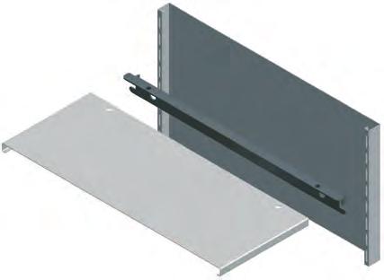 Steel sheet shelf