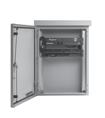 OSP PACKAGE, TYPE 4X (S-102911) Rack Mount devices shown not included Custom cabinet shown INDUSTRY STANDARDS UL 508A Listed; Type 3, 3R, 4, 4X, 12; File No.