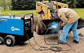 Examples: Bobcat 250: On a typical job using 1/8 in.