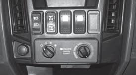 Seat Heaters (if equipped) The seat heater switches are located on the lower center control panel.