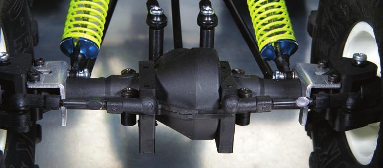 The shocks are mounted on new chassis rails that feature four mounting-location options.