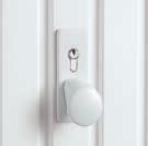 Side doors come with a profile cylinder lock and a black, synthetic lever / lever handle