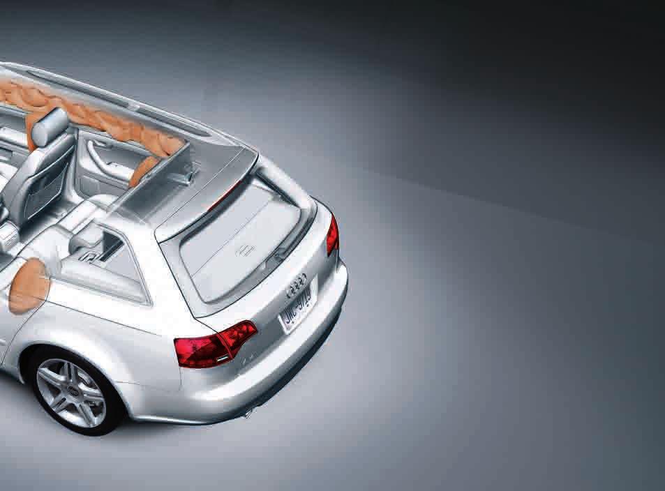 Safety Not just safe for its size, safe for any size. As you can plainly see from the illustration to the left, the A4 has airbags aplenty.