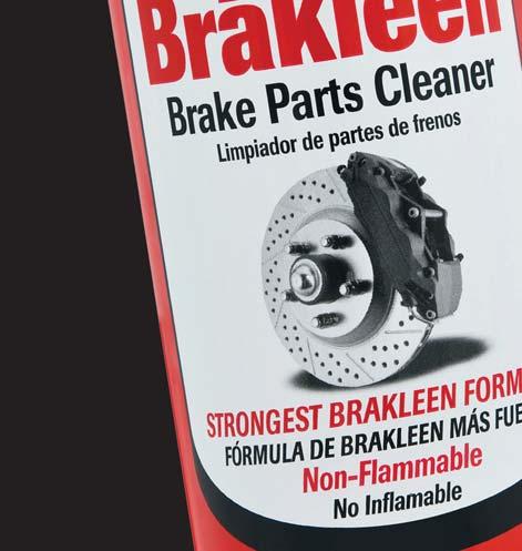 12/cs 05090 1 gallon 4/cs 05091 5 gallon 1 05093 55 gallon 1 BRAKLEEN NON-CHLORINATED BRAKE PARTS CLEANER 50-State Formula with Power Jet Technology The strongest 50-state formula available.