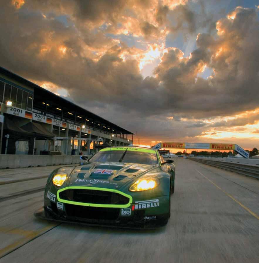 A DISTINGUISHED HERITAGE ALMOST 90 YEARS OF HAND-CRAFTING BEAUTIFUL & EXCLUSIVE SPORTS CARS Left: DBR9 car no 009 at the Sebring 12 Hours, 18 March 2006 Aston Martin is one of the world s most