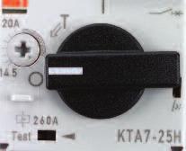 KTA 7 Motor protection circuit breaker KTB 7 Starter protection (magnetic only) KTC 7 Transformer and high inrush current motors Protection characteristic Magnetic Thermal KT 7 available in two frame