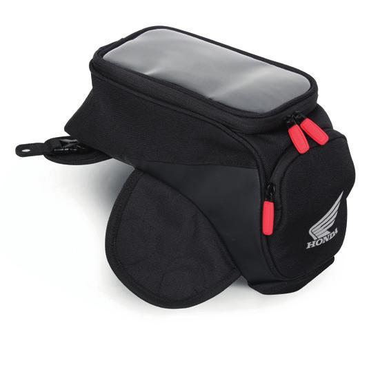 Africa Twin s tank. The bag has two magnetic flaps and two removable straps.