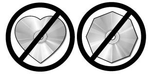 Entertainment Systems Do not use any irregular shaped CDs or discs with a scratch protection film attached.