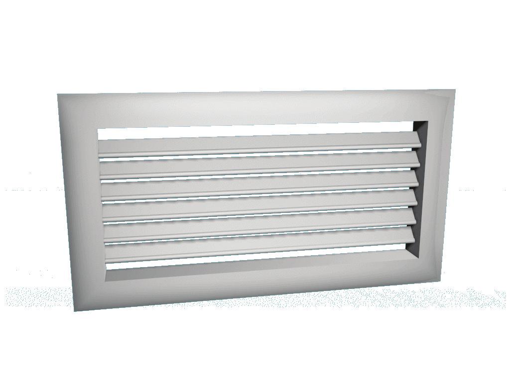 horizontal vanes: WSD Aluminium construction with elegant outlook Detachable grille