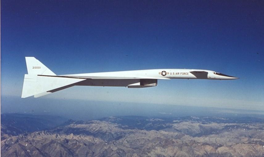 NORTH AMERICAN XB-70A VALKYRIE The futuristic XB-70A was originally conceived in the 1950s as a high-altitude, nuclear strike bomber that could fly at Mach 3 (three times the speed of sound) any