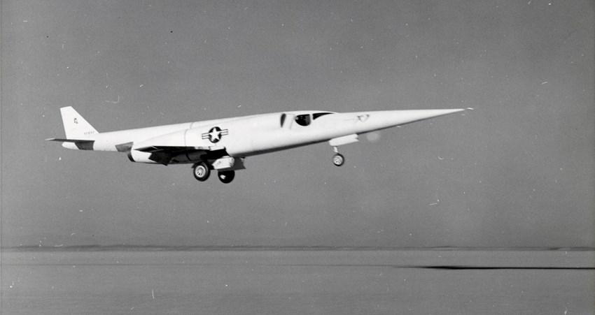 The X-3 made its first test flight at Edwards Air Force Base, California, in October 1952. The X-3 was transferred to the Museum in 1956.