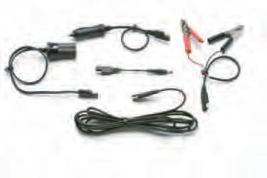 Various accessory cables are available to enable connection from the solar panels to many different types of electronic devices.
