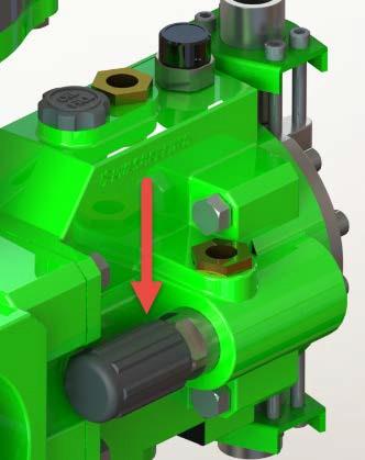 HBV (Hydraulic Bypass Valve) protects the pump from over-pressurizing by relieving any excess pressure in the pump s hydraulic