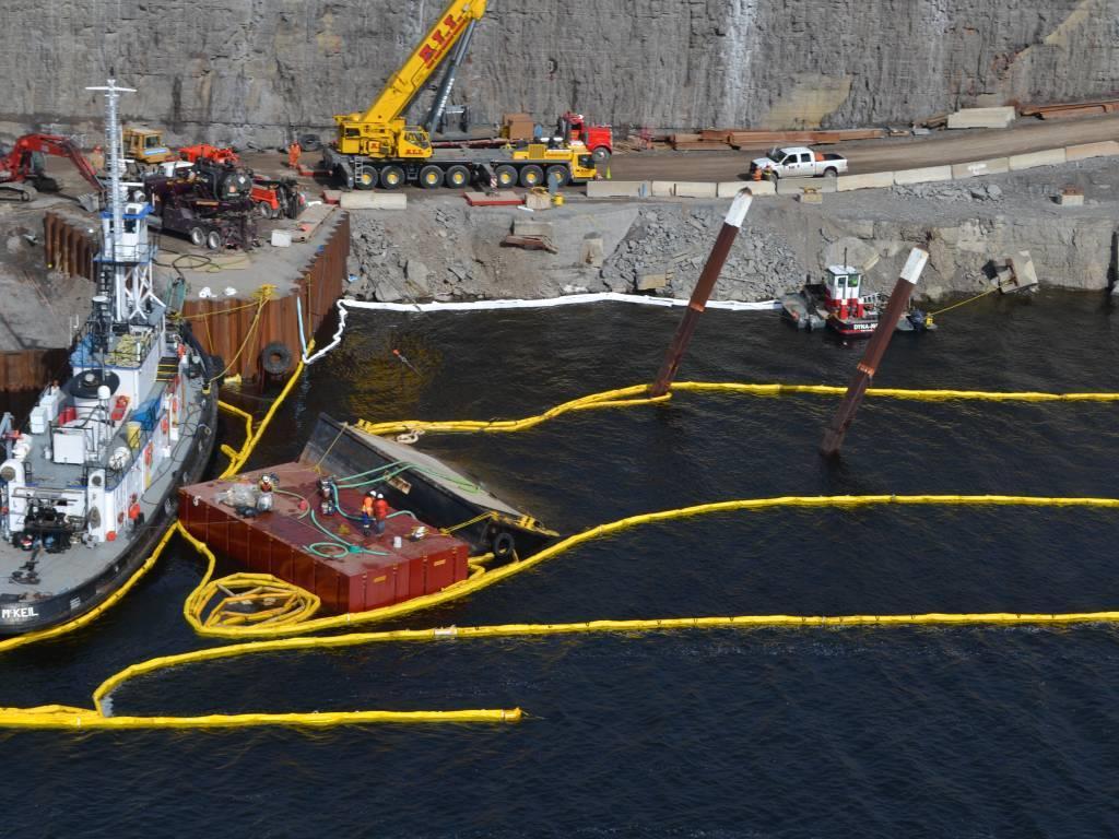 23 Samples obtained during barge recovery