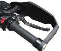 motorcycle. The brake lever is located on the right side of the handlebar. To apply the front brake, pull the lever toward the throttle grip. The brake lever has a position adjustment knob.