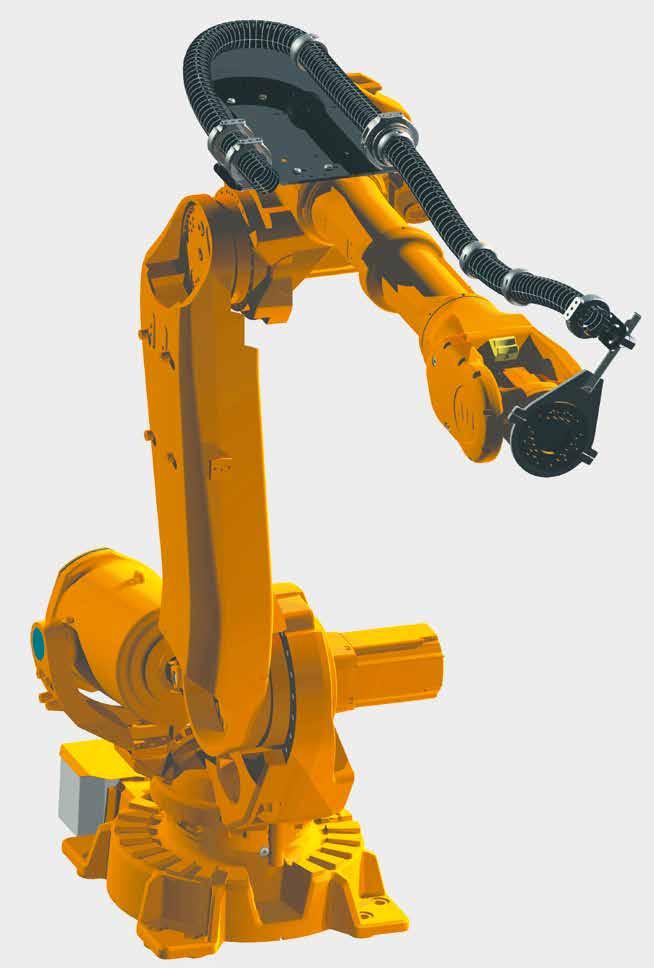 IRB 6640-xxx / 2.55 Configuration example ABB robot system - 3D-model Axis 3-6 with e-chain TRC.70 Installation package for retraction system on the robot - TR.P36.3001.