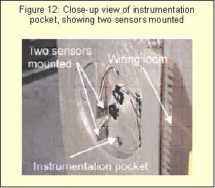 1 Experimental Results A photograph of the location and orientation of the test-sensors is shown in Figure 12.