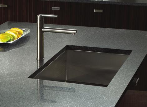 General information Fabricated with 16 and 18 gauge stainless steel Available with single and double bowls Available with bowls up to 10 inches deep SINK MODELS Vitreous Sink Collection TIMELESS