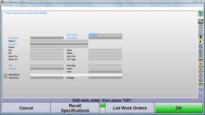 Program Details 4.1 Work Management Using the Work Management program provides the following advantages: 1. Storage of customer information for later recall 2.