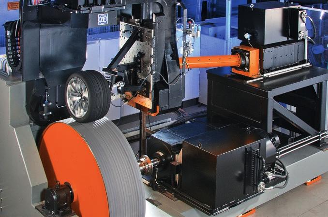 QUALITY CONTROL: FOR THE TIRE PRODUCTION PROCESS EVEN MORE: FROM TIRE TO VEHICLE ZF has invented a unique machine to measure uniformity: The ZF LUB combines the measuring of uniformity and dynamic