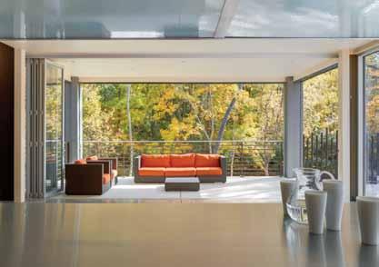 Rain and wind Centor hardware was utilised in the first tracked bifolding door system to be certified under Australian Standard AS2047, which specifies the weather performance required of external