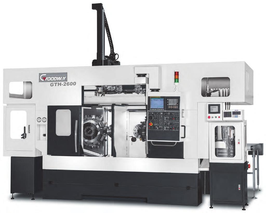 PARALLEL TWIN-SPINDLE CNC TURNING CENTER With leading technology and high quality components, the GTH series is particularly developed for automobile industry.