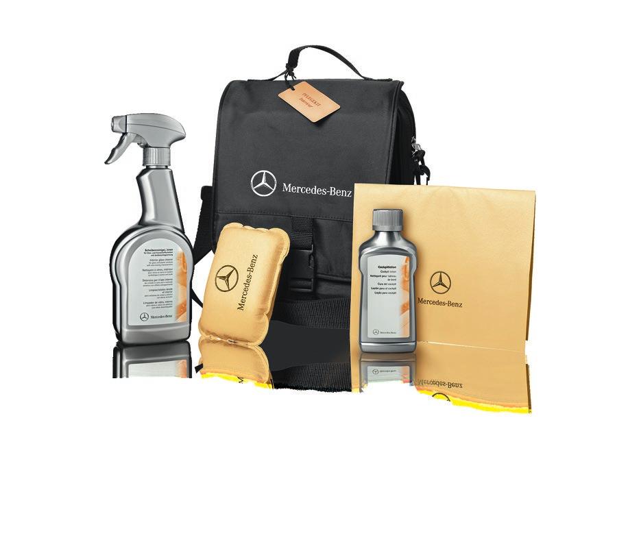 Mercedes-Benz Genuine Interior care kit Part number A 211 986 00 00 09 Description: Two very popular care products for the interior of the car as well as complementary car care products to go with