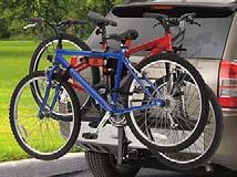 manufacturer of car rack systems, offers Roadway hitch-mount bike carriers.