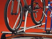 2007, B, C, Thule Fork-mount 517 Peloton bike carrier. Fits all disc/suspension combinations D, E with standard 9mm axles. Wheel tray fits tire widths up to 2.6`` wide with high profile rims.