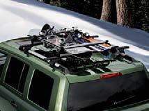 CRRIERS & CRGO HULING Racks & Carriers - Side Rails, Production Style Racks & Carriers - Ski & Snowboard Carrier, Roof-Mount This Ski and Snowboard Carrier holds up to six pairs of skis or four