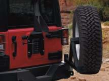 3 Racks & Carriers - Spare Tire Carrier, Outside Swing way tire carrier mounts up to 37"