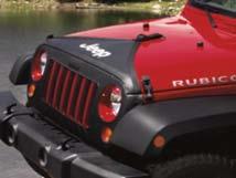 2 Wrangler 2012 2007 C Black with Jeep Logo, with or without license plate 82210318B 0.3 Covers - Hood Cover Hood Covers are made of durable black vinyl to help protect from gravel and road debris.