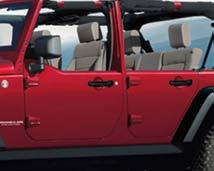 EXTERIOR Door Kits & Components - Half Doors B Wrangler 2012 2011 1/2 door interior trim kit, Front, DX9 Black 82212639 0.