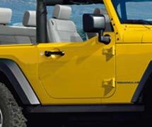 5 Wrangler 2011 2007, B Front Half Door Kit, pair, primed, comes complete except for trim panels and exterior mirrors. Includes door hinges.