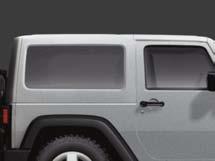 tinted glass side quarter windows and a glass liftgate.