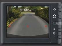 5" LCD monitor that displays a clear view of rear obstacles and adjustable on-screen markers to help you judge distances. Innovative plug-and-play design allows for fast installation.