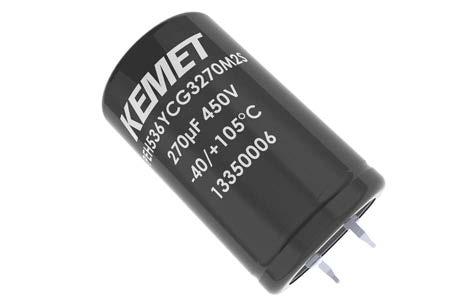 Snap-In Aluminum Electrolytic Capacitors PEH536 Series, +105 C Overview Applications KEMET's PEH536 is a long-life electrolytic capacitor designed to offer high ripple current capability and low