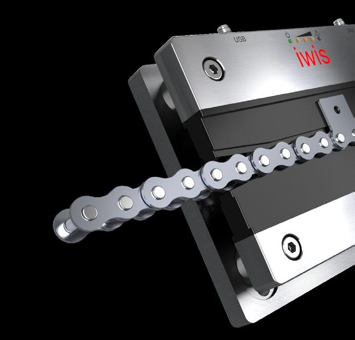 Operating temperature range: 0 C to 70 C Special inspection by iwis required before use on chains with attachments on both sides and extended pins Protection type: IP67 Resistant to non-magnetic