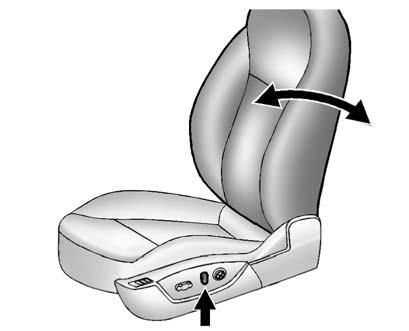Seats and Restraints 3-7 2. Push and pull on the seatback to make sure it is locked. Power Reclining Seatbacks Memory Seats To recline a manual seatback: 1. Lift the lever. 2. Move the seatback to the desired position, and then release the lever to lock the seatback in place.