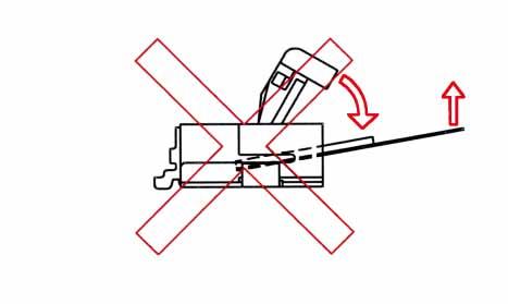 ottom ontact Type (common for 0.5mm/mm Pitch) Operation 3) Rotate down the actuator until firmly closed. It is critical that the inserted FP/FF is not moved and remains fully inserted.