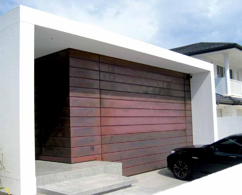 GLIDE-AWAY Folding Garage Doors Features Customised frame design to suit different cladding options Doors balanced with our weighting system assuring consistent operation A great range of powder